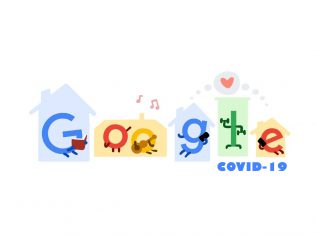 تغییر لوگوی گوگل به دلیل شیوع بیماری کرونا در جهان